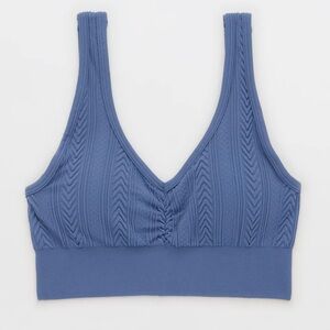 Aerie Seamless Cable Knit Padded Bralette Size Medium